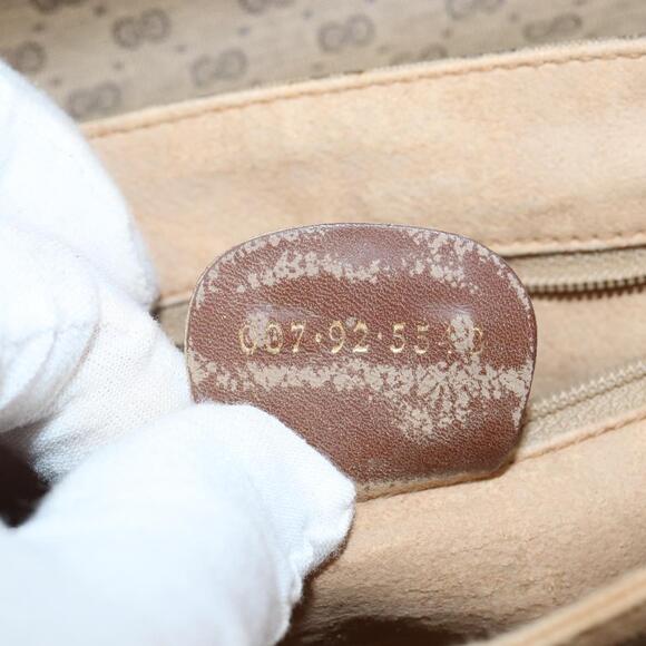 GUCCI Micro GG Supreme Shoulder Bag PVC Beige Gold Auth 143206 - Picture 12 of 16